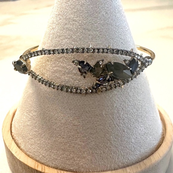 Rebekah Price Montana Blue, Grey & Crystal Clear Gold-tone Bracelet - 6.5 in. - Picture 4 of 14